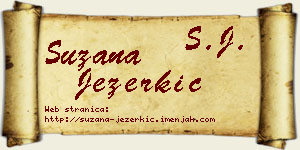 Suzana Jezerkić vizit kartica